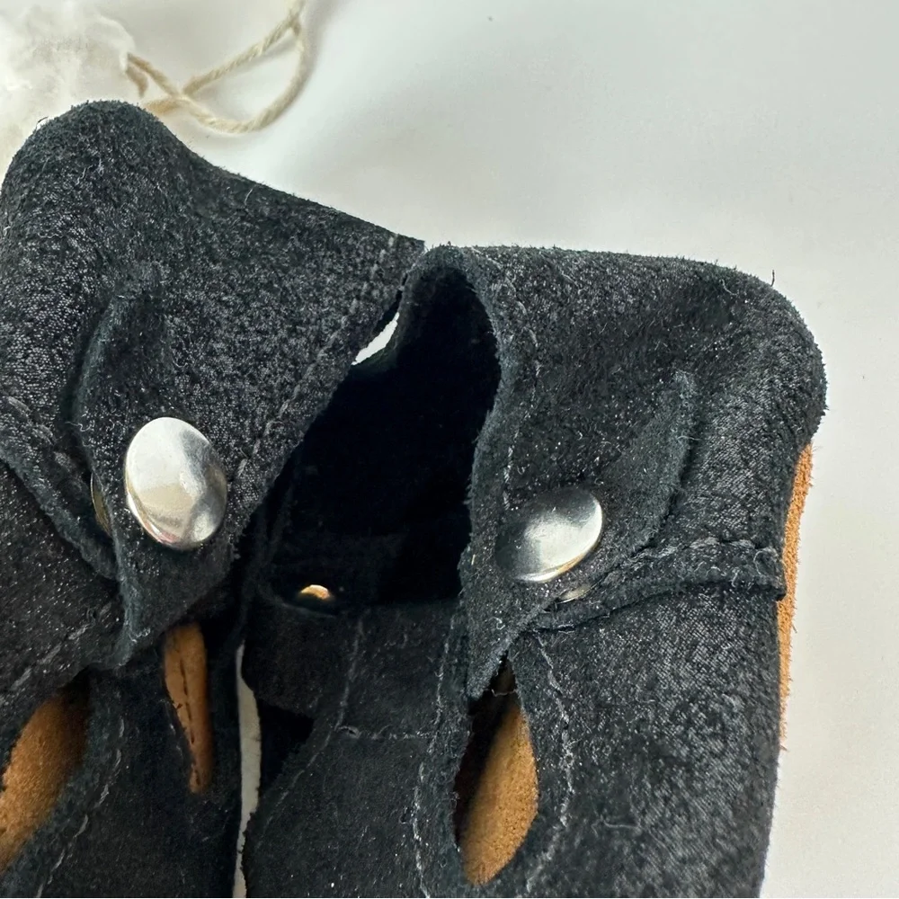 Midnight Shimmer Mon Petit Shoes MPs Black Shimmery Sparkly Leather Soft Soles 5